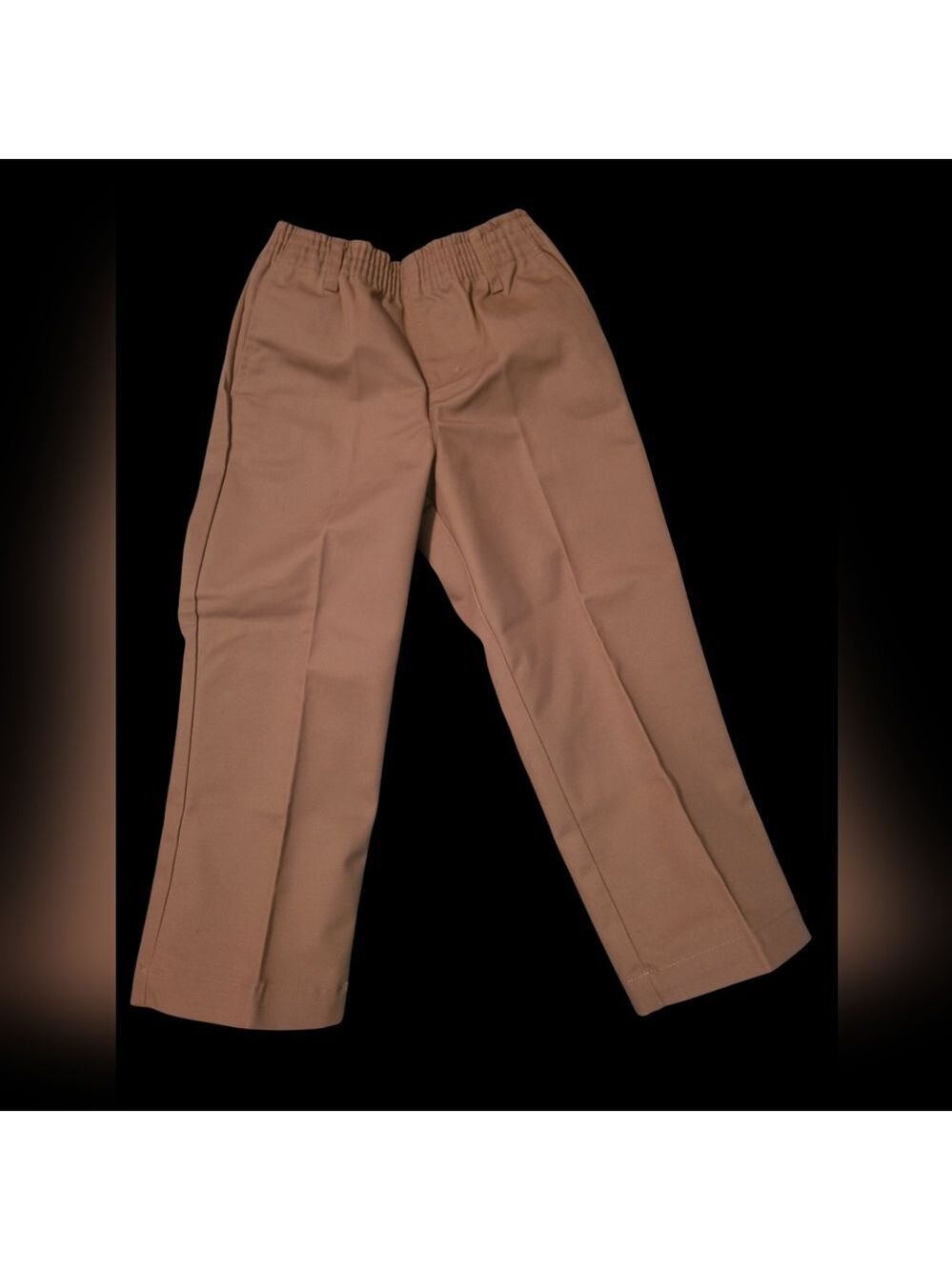 Boys Austin Flat Front Khaki Uniform Pants Size 4